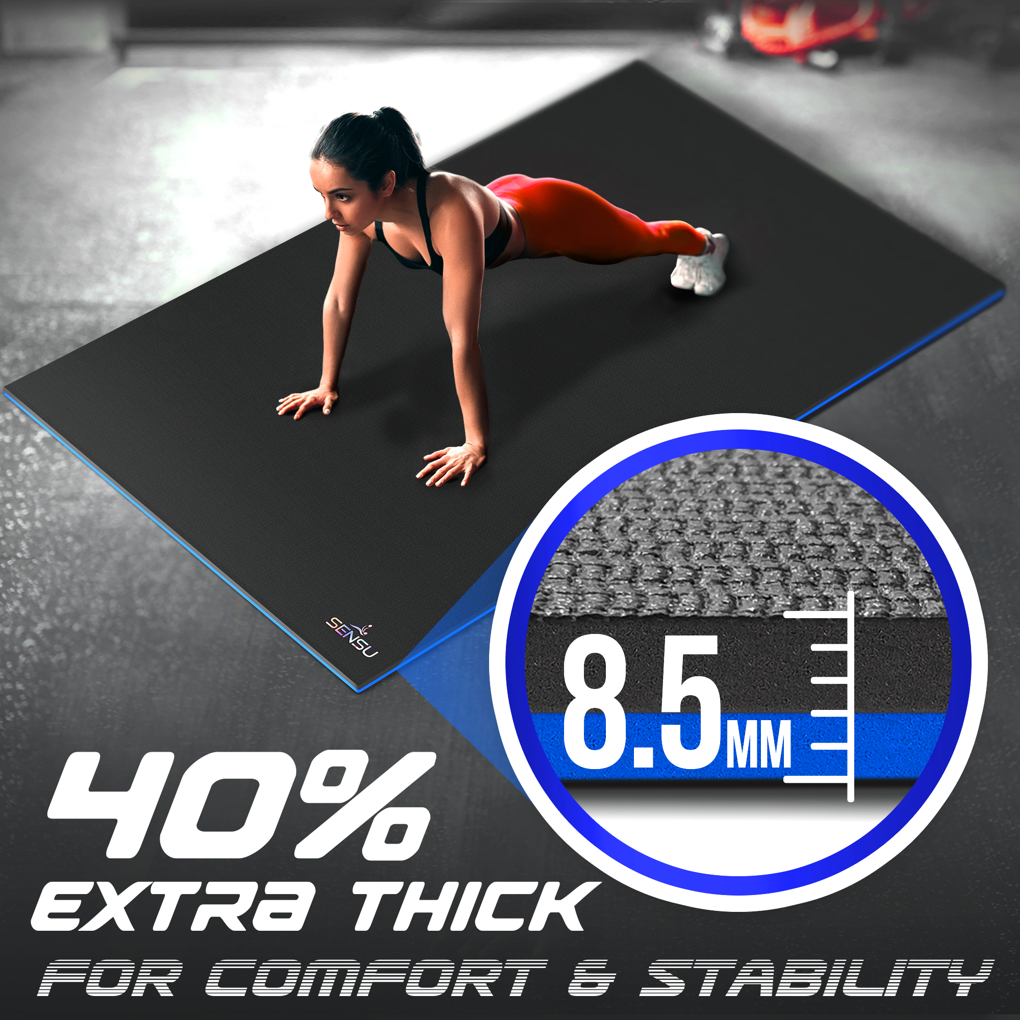 Best large exercise discount mat